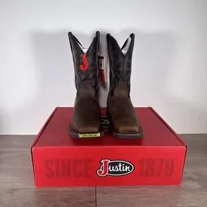 Brand New Justin Men’s Size 10.5D MJ1013 Water Buffalo Style Steel Toe Work Boot Justin Boots | Shoes | Brand New Justin Mens Size 5d Mj1013  main image 4